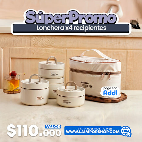 LONCHERE X4 HERMETICA + BOLSO