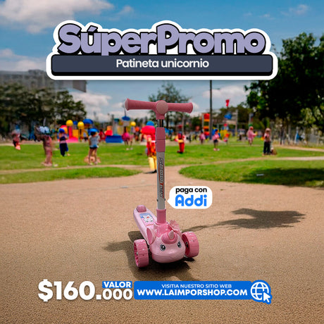 PATINETA UNICORNIO 3D