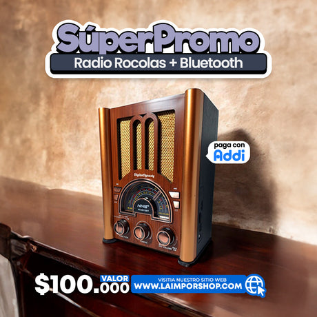 RADIO ROCOLA #1 CON BLUETOOTH