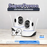 COMBO X2 DE CAMARA 3 ANTENAS WIFI