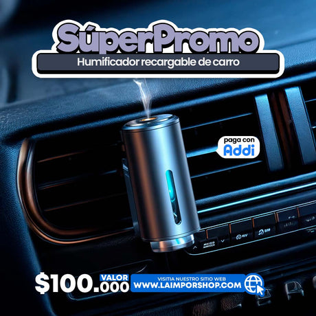 HUMIFICADOR DE CARRO RECARGABLE